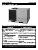Trane NO Series Installation Instructions Manual preview
