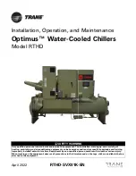 Preview for 1 page of Trane Optimus RTHD Installation, Operation And Maintenance Manual