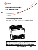 Preview for 1 page of Trane PM014 Installation, Operation And Maintenance Manual