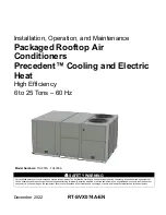 Trane Precedent THJ072 Installation, Operation And Maintenance Manual предпросмотр