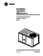 Trane Precedent TSC060 Installation Operation & Maintenance предпросмотр