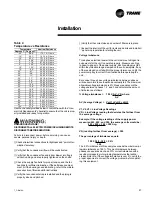 Предварительный просмотр 27 страницы Trane Precedent TSC060 Installation Operation & Maintenance