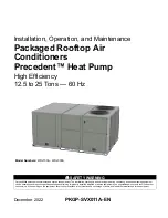 Предварительный просмотр 1 страницы Trane Precedent WHJ150 Installation, Operation And Maintenance Manual