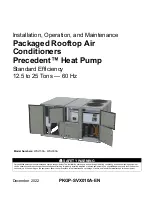 Trane Precedent WSJ150 Installation, Operation And Maintenance Manual предпросмотр