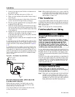 Предварительный просмотр 34 страницы Trane Precedent YZC036E Installation, Operation And Maintenance Manual