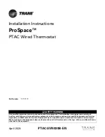 Trane ProSpace THT03191 Installation Instructions Manual preview