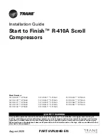 Preview for 1 page of Trane R410a Installation Manual