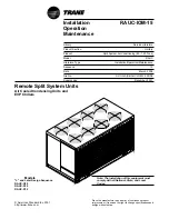 Предварительный просмотр 1 страницы Trane RAUC-IOM-15 Installation & Maintenance Instructions Manual