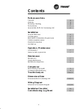 Preview for 3 page of Trane RAUP 250 Installation Operation & Maintenance