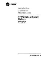 Trane RTWB Helical-Rotary Installation Operation & Maintenance preview