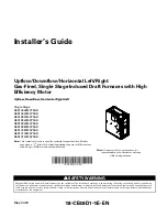 Trane S8B1A026M2PSAB Installer'S Manual preview