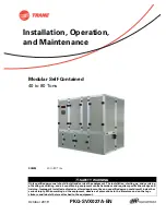 Trane SCWM Series Installation, Operation And Maintenance Manual preview