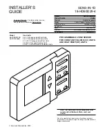 Предварительный просмотр 1 страницы Trane SENS-IN-1D18-HD60D29-4 Installer'S Manual