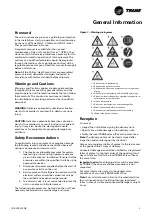 Предварительный просмотр 3 страницы Trane Sintesis Advantage CGAF 100 SE Installation Operation & Maintenance