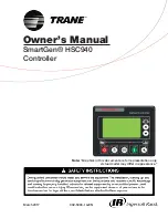 Предварительный просмотр 1 страницы Trane SmartGen HSC940 Owner'S Manual