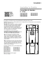 Trane TAM7A0A24H21SB Installer'S Manual preview