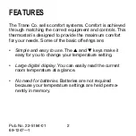 Preview for 2 page of Trane TAYSTAT 370 Owner'S Manual