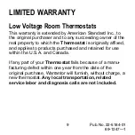 Preview for 9 page of Trane TAYSTAT 370 Owner'S Manual