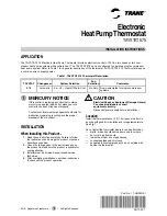 Preview for 1 page of Trane TAYSTAT 575 Installation Instructions Manual