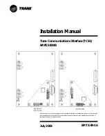 Предварительный просмотр 1 страницы Trane TCI-3 Installation Manual