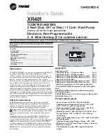 Preview for 1 page of Trane TCONT401AN21MA Comfort Control Installer'S Manual