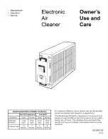 Preview for 1 page of Trane TFE260 Owner'S Use And Care Manual