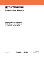 Предварительный просмотр 1 страницы Trane Thermo King SPECTRUM T-1090 Installation Manual