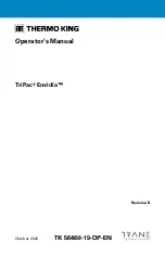 Trane Thermo King TriPac Envidia Operator'S Manual preview