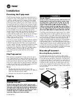 Предварительный просмотр 9 страницы Trane TR-OHS RCU Series Installation, Operation And Maintenance Manual