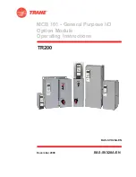 Предварительный просмотр 1 страницы Trane TR200 MCB 101 Operating Instructions Manual