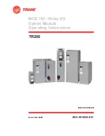 Preview for 1 page of Trane TR200 MCB 105 Operating Instructions