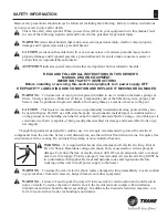 Preview for 3 page of Trane TR250 Service & Installation Manual