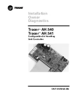 Предварительный просмотр 1 страницы Trane Tracer AH540 Installation Owner Diagnostics