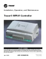 Предварительный просмотр 1 страницы Trane Tracer MP501 Installation, Operation And Maintenance Manual