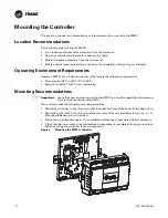 Предварительный просмотр 12 страницы Trane Tracer MP501 Installation, Operation And Maintenance Manual