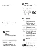 Предварительный просмотр 1 страницы Trane Tracer MP580 Quick Reference Card