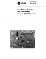 Предварительный просмотр 1 страницы Trane Tracer ZN510 Installation, Operation, And Programming