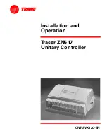 Предварительный просмотр 1 страницы Trane Tracer ZN517 Installation And Operation Manual