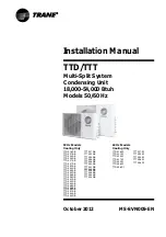 Trane TTD Installation Manual preview