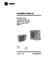 Preview for 1 page of Trane TTK 509 E Installation Manual