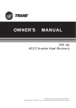 Предварительный просмотр 1 страницы Trane TVR 5G Owner'S Manual