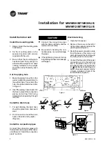 Предварительный просмотр 8 страницы Trane TWK509JB Installation Manual