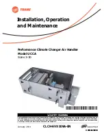 Предварительный просмотр 1 страницы Trane UCCA Installation, Operation And Maintenance Manual