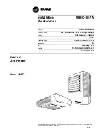 Trane UHEC-IM-7A Installation & Maintenance предпросмотр