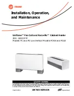 Trane UniTrane Fan-Coil Installation, Operation And Maintenance Manual предпросмотр