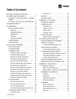 Preview for 3 page of Trane UniTrane Fan Coil Installation, Operation And Maintenance Manual