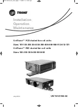 Trane UniTrane FCD Installation Operation & Maintenance предпросмотр