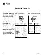 Preview for 6 page of Trane UV-SVN02B-EN Installation Operation & Maintenance