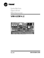 Preview for 1 page of Trane VAV-UCM 4.2 Installation & Maintenance Manual