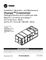 Trane Voyager Commercial Installation, Operation And Maintenance Manual предпросмотр